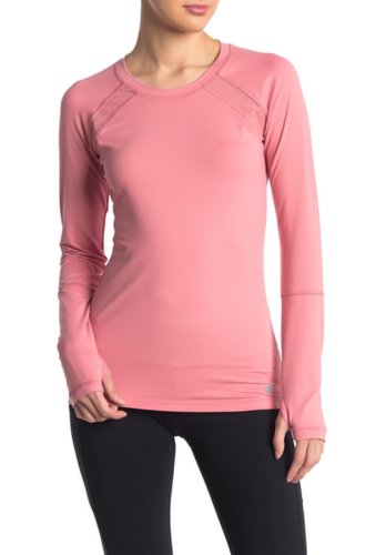 Imbracaminte femei x by gottex line mesh long sleeve t-shirt dusty pink