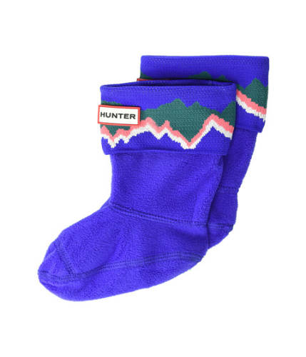 Imbracaminte fete hunter storm stripe knitted cuff boot sock (toddlerlittle kidbig kid) electric storm