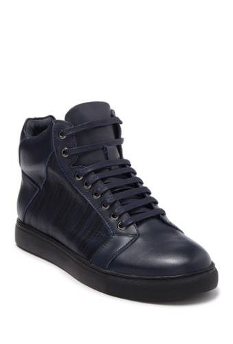 Incaltaminte barbati badgley mischka jack high-top leather sneaker navy