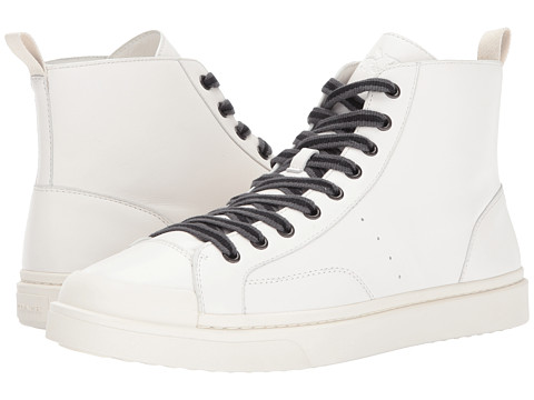 Incaltaminte barbati coach c214 hi top sneaker leather whitewhite