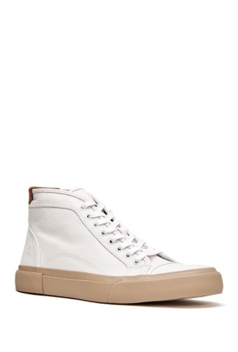 Incaltaminte barbati frye ludlow cap toe high top sneaker white