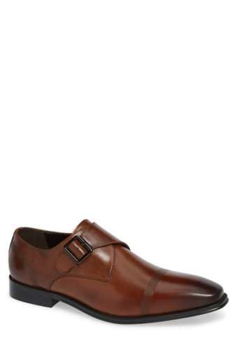 Incaltaminte barbati kenneth cole reaction pure monk b leather monk strap loafer cognac