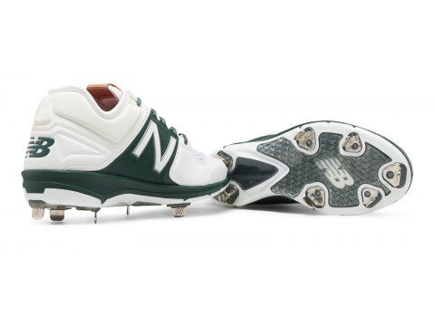 Incaltaminte barbati new balance low-cut 3000v3 metal baseball cleat white with green