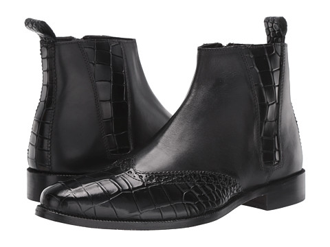 Incaltaminte barbati stacy adams fazio leather sole wing tip boot black