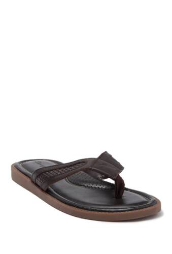 Incaltaminte barbati tommy bahama asher leather flip flop brown leather