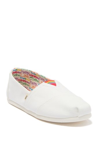 Incaltaminte barbati toms alpargata pride slip-on sneaker white