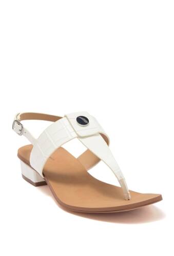 Incaltaminte femei 14th union angelika thong toe heeled sandal white croco faux leather