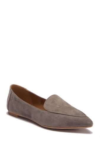 Incaltaminte femei abound kali pointed toe flat - wide width available lt grey faux suede