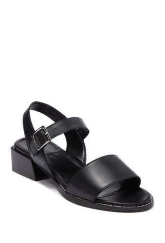 Incaltaminte femei aquatalia hilary leather block heel sandal black
