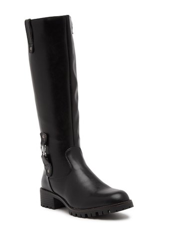 Incaltaminte femei aquatherm by santana canada betty waterproof faux fur lined knee-high boot black pu