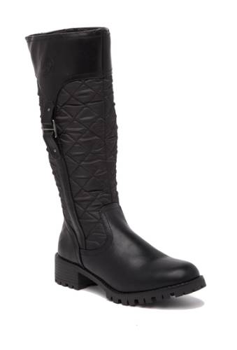 Incaltaminte femei aquatherm by santana canada vivi quilted tall winter boot black nylo