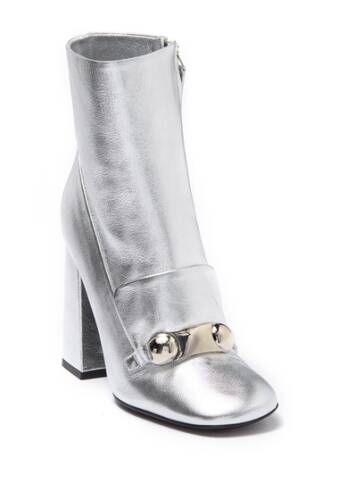 Incaltaminte femei burberry brabant leather boot silver