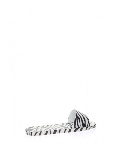 Incaltaminte femei cheapchic animal kingdom jelly slide sandals zebra