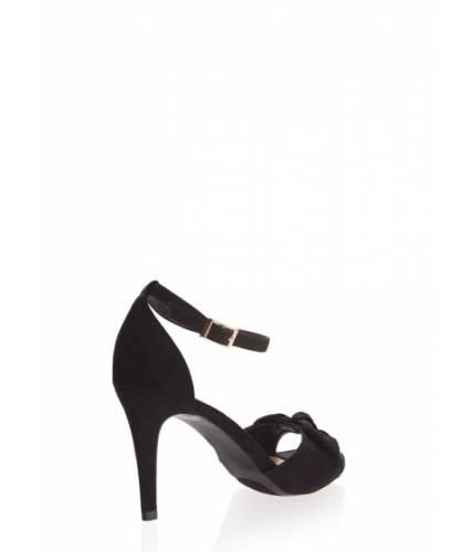 Incaltaminte femei cheapchic bow and behold ankle strap heels black