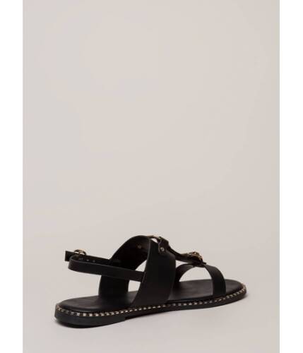 Incaltaminte femei cheapchic buckled beauty strappy sandals black
