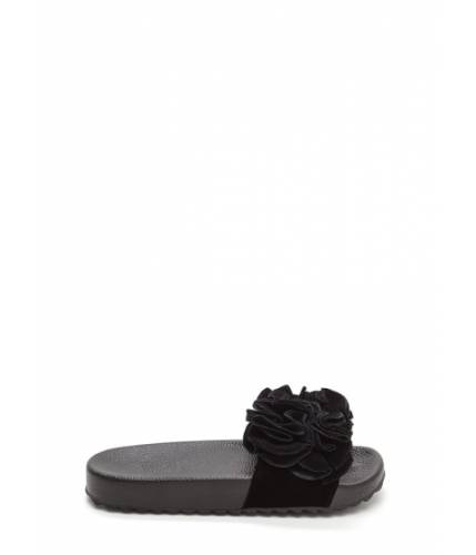 Incaltaminte femei cheapchic coming up rosettes slide sandals black