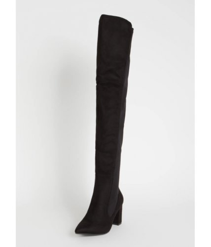 Incaltaminte femei cheapchic here for it stretchy thigh-high boots black