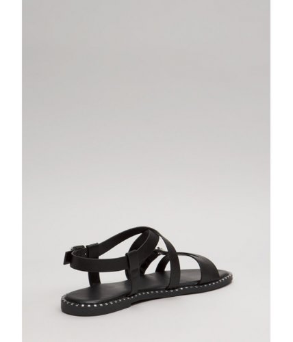 Incaltaminte femei cheapchic lead the way strappy buckled sandals black