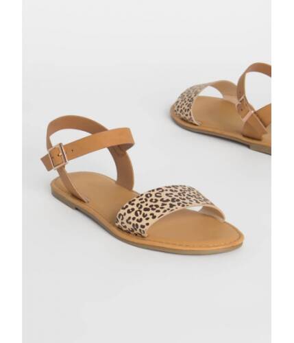 Incaltaminte femei cheapchic open-toe weather leopard strap sandals cheetah