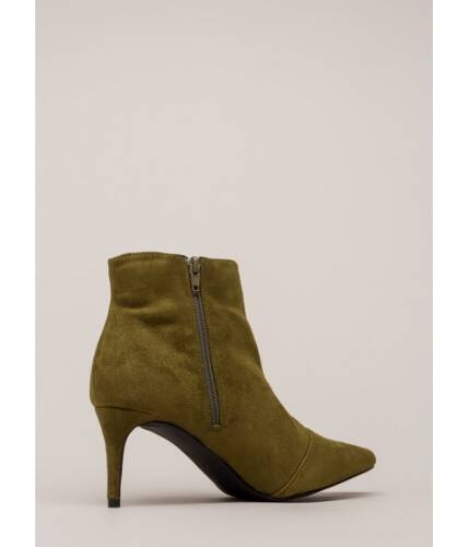 Incaltaminte femei cheapchic short and to the point booties olive