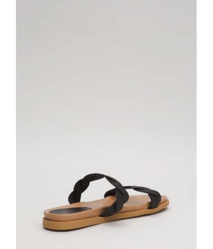 Incaltaminte femei cheapchic slides with a twist platform sandals black