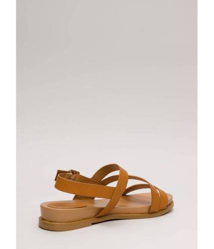 Incaltaminte femei cheapchic supreme style studded trim sandals tan