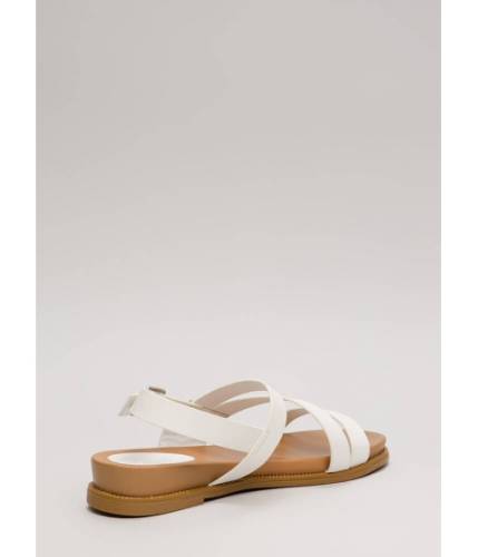 Incaltaminte femei cheapchic supreme style studded trim sandals white