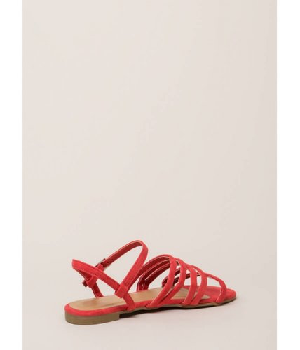 Incaltaminte femei cheapchic the pursuit of strappy-ness sandals coral