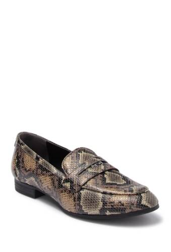 Incaltaminte femei circus by sam edelman hannon snakeskin embossed penny loafer taupe snk prt