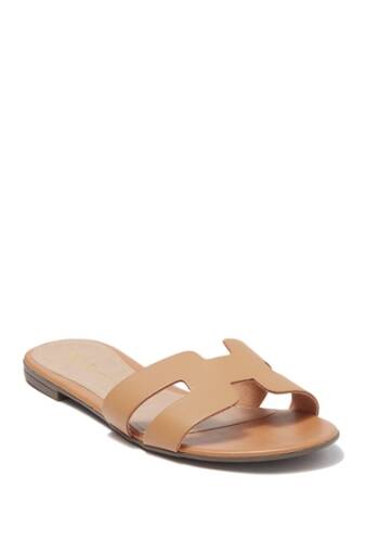 Incaltaminte femei cl by laundry artist leather slide sandal natural