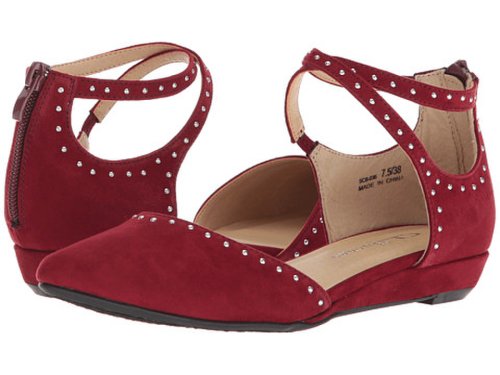 Incaltaminte femei cl by laundry smile dark cherry red suede