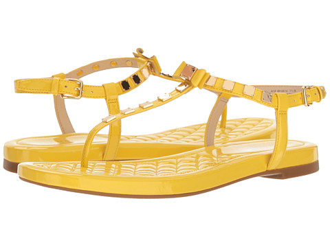 Incaltaminte femei cole haan tali mini studded sandal habanero gold patent