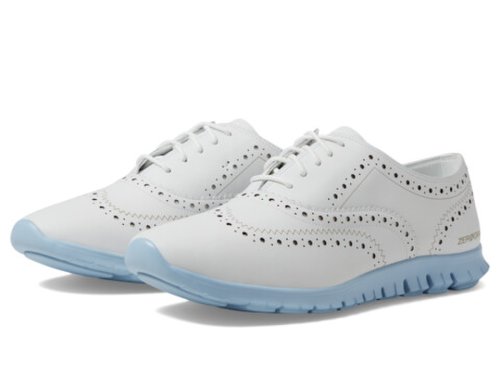 Incaltaminte femei cole haan zerogrand wing ox closed hole optic whiteoxford blue