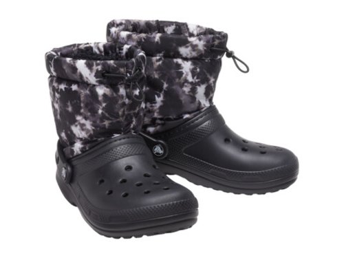 Incaltaminte femei crocs classic lined neo puff boot blacktie-dye
