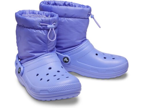 Incaltaminte femei crocs classic lined neo puff boot digital violet
