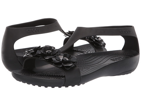 Incaltaminte femei crocs serena embellish sandal blackblack