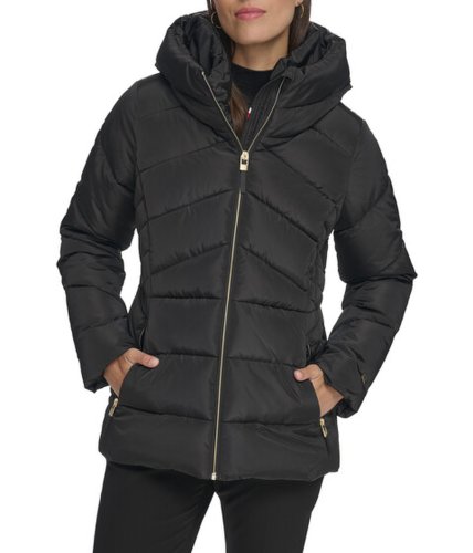 Incaltaminte femei diadora heritage zip-up short puffer coat black
