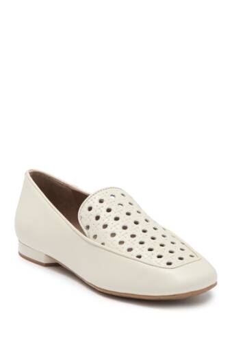 Incaltaminte femei donald pliner honey perforated loafer flat offwhite