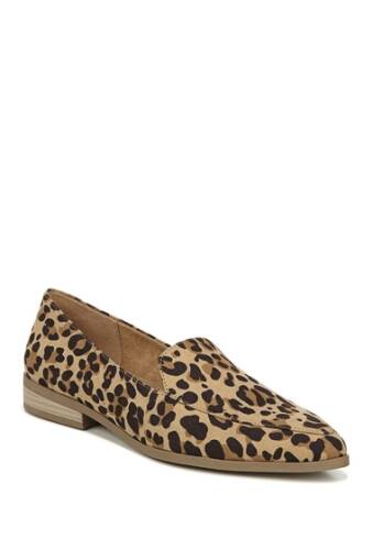 Incaltaminte femei dr scholl\'s astaire leopard print slip-on loafer tan black leopard