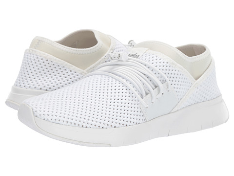 Incaltaminte femei fitflop air mesh lace-up urban whitewhite