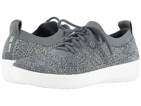 Incaltaminte femei fitflop f-sporty uberknit sneakers charcoaldusty grey