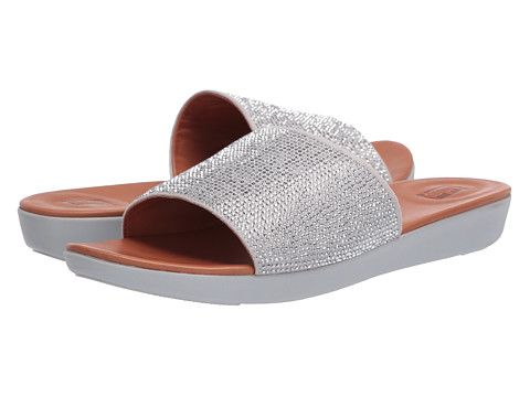 Incaltaminte femei fitflop sola crystalled silver