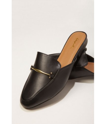 Incaltaminte femei forever21 faux leather loafer mules black