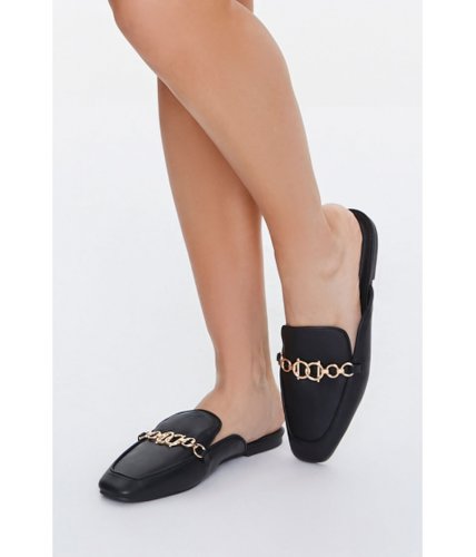 Incaltaminte femei forever21 rolo chain loafers black