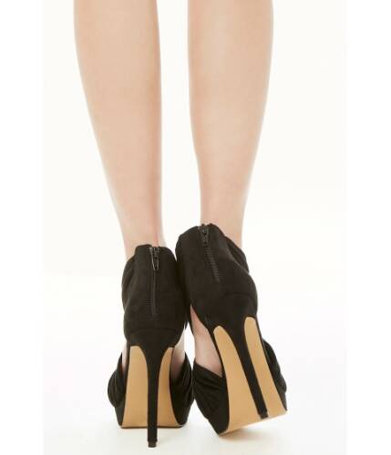 Incaltaminte femei forever21 shoe republic pleat strap stiletto heels black