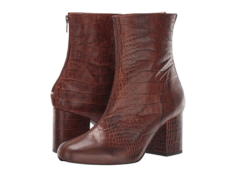 Incaltaminte femei free people croc cecile ankle boot chocolate