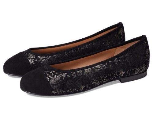 Incaltaminte femei french sole kendall pewter floral suede
