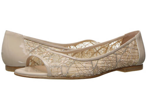 Incaltaminte femei french sole noir beige chagall meshpatent leather