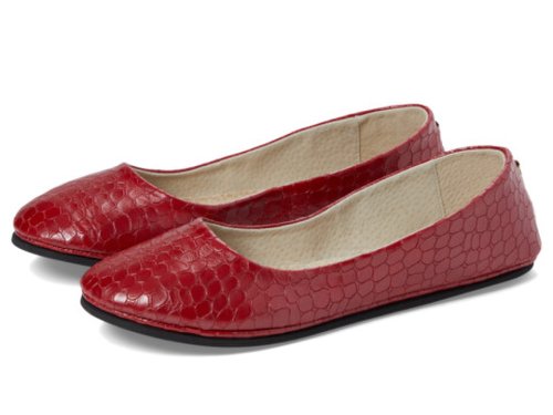Incaltaminte femei french sole sloop red croco leather