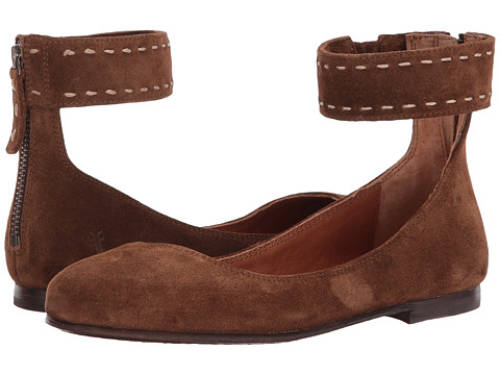 Incaltaminte femei frye carson ankle ballet wood soft oiled suede
